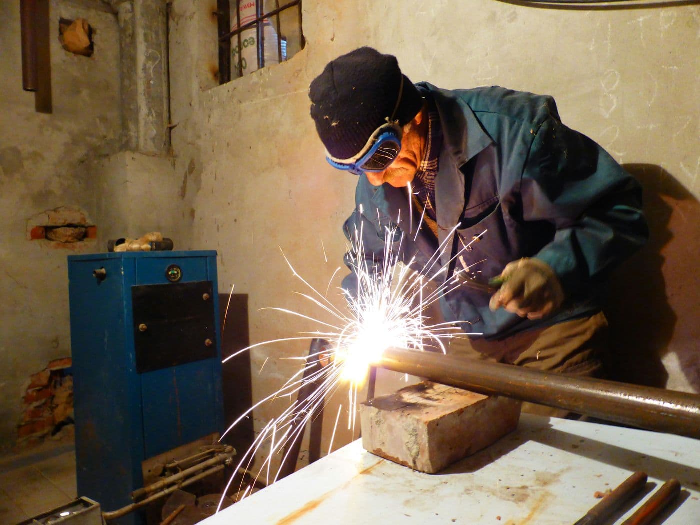 Artisan sur chantier